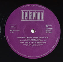 Load image into Gallery viewer, Joan Jett &amp; The Blackhearts- You Don't Know What You've Got