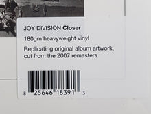 Load image into Gallery viewer, Joy Division - Closer - Remastered Reissue on 180g vinyl