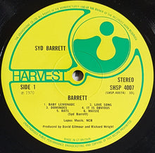 Load image into Gallery viewer, Syd Barrett (Pink Floyd)- Barrett