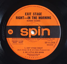 Load image into Gallery viewer, Ronnie Burns - Exit Stage Right / In The Morning