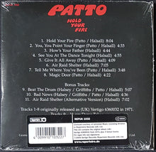 Load image into Gallery viewer, Patto - Hold Your Fire