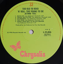 Load image into Gallery viewer, Jethro Tull - Too Old To Rock 'N' Roll: Too Young To Die!