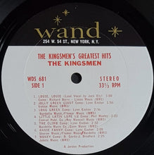 Load image into Gallery viewer, Kingsmen - The Kingsmen's Greatest Hits