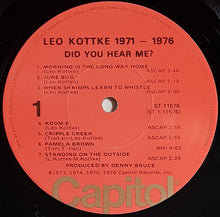 Load image into Gallery viewer, Leo Kottke - 1971-1976 Did You Hear Me?