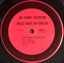 Load image into Gallery viewer, Davis, Miles - My Funny Valentine - Miles Davis In Concert