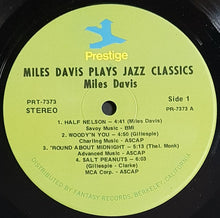 Load image into Gallery viewer, Davis, Miles - Miles Davis Plays Jazz Classics