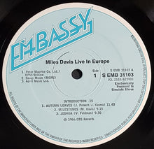 Load image into Gallery viewer, Davis, Miles - Live In Europe