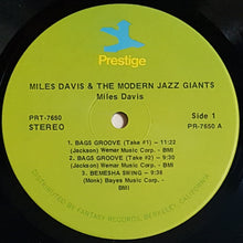Load image into Gallery viewer, Davis, Miles - Miles Davis And The Modern Jazz Giants