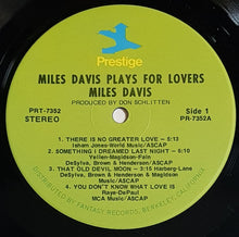 Load image into Gallery viewer, Davis, Miles - Plays For Lovers
