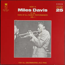 Load image into Gallery viewer, Davis, Miles - At Their Rare Of All Rarest Performances Vol. 1