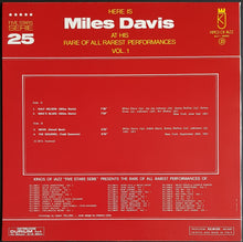 Load image into Gallery viewer, Davis, Miles - At Their Rare Of All Rarest Performances Vol. 1