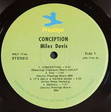 Load image into Gallery viewer, Davis, Miles - Conception