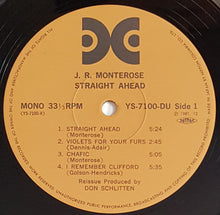 Load image into Gallery viewer, J.R. Monterose - Straight Ahead