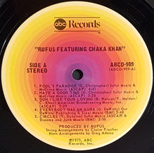 Load image into Gallery viewer, Rufus Featuring Chaka Khan - Rufus Featuring Chaka Khan