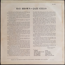 Load image into Gallery viewer, Brown, Ray - Jazz Cello