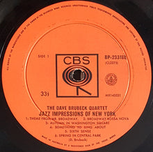 Load image into Gallery viewer, Dave Brubeck Quartet- Jazz Impressions Of New York