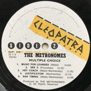 Metronomes - Multiple Choice