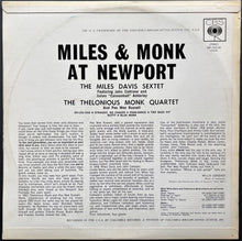 Load image into Gallery viewer, Davis, Miles - Miles &amp; Monk At Newport