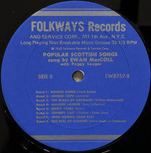 Load image into Gallery viewer, Ewan Maccoll With Peggy Seeger- Popular Scottish Songs