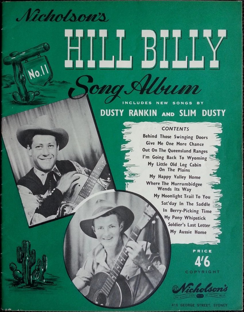 Slim Dusty - Nicholson's Hill Billy Song Album