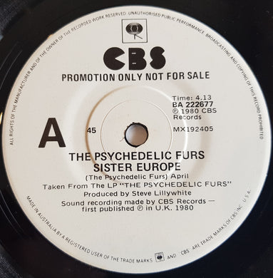 Psychedelic Furs - Sister Europe
