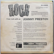 Load image into Gallery viewer, Preston, Johnny - Come Rock With Me