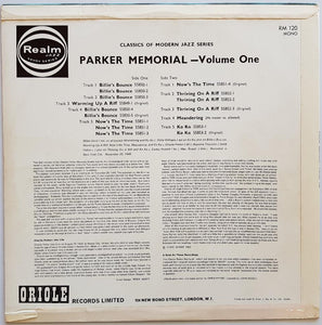 Parker, Charlie - Charlie Parker Memorial Volume 1