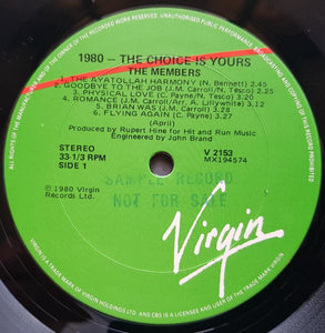 Members - 1980 - The Choice Is Yours