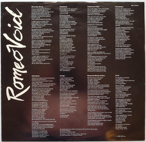 Romeo Void - Benefactor