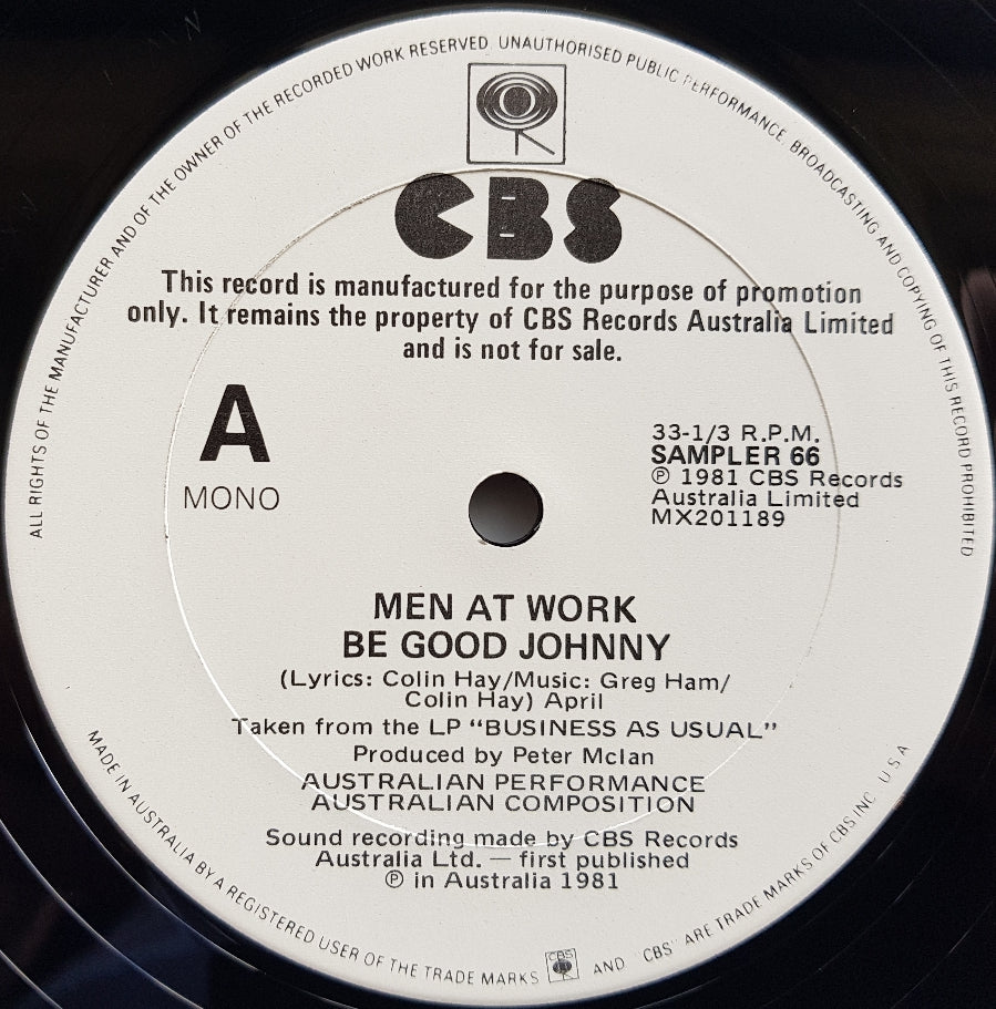 Men At Work - Be Good Johnny