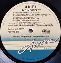 Load image into Gallery viewer, Ariel - Live In Concert