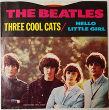 Load image into Gallery viewer, Beatles - Three Cool Cats / Hello Little Girl - Orange Vinyl