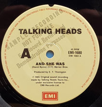 Load image into Gallery viewer, Talking Heads - And She Was