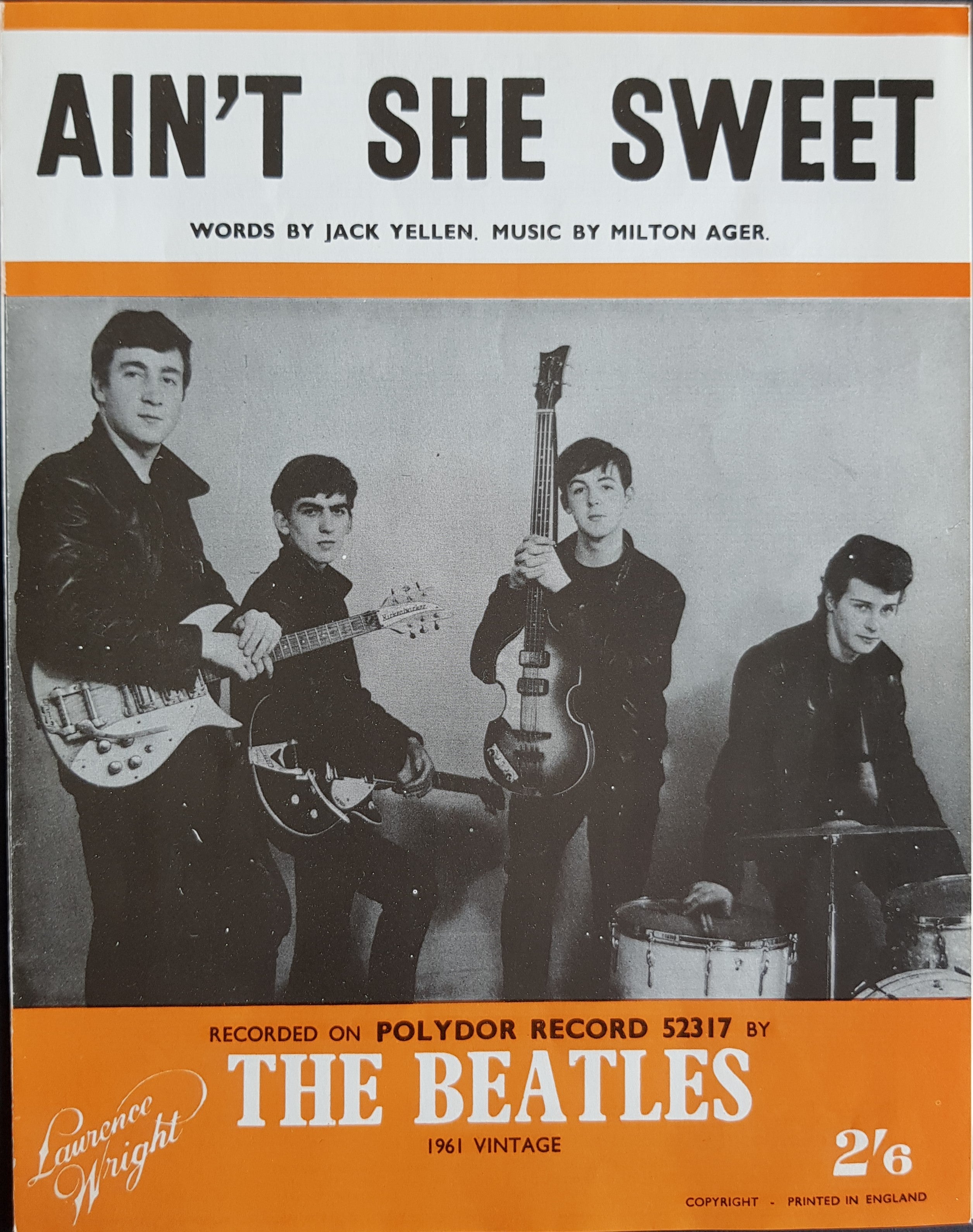 US初回Ain't She Sweet The Beatles ATCO BEATLES / AIN'T SHE SWEET & OTHER GREAT GROUP SOUNDS FROM ENGLAND