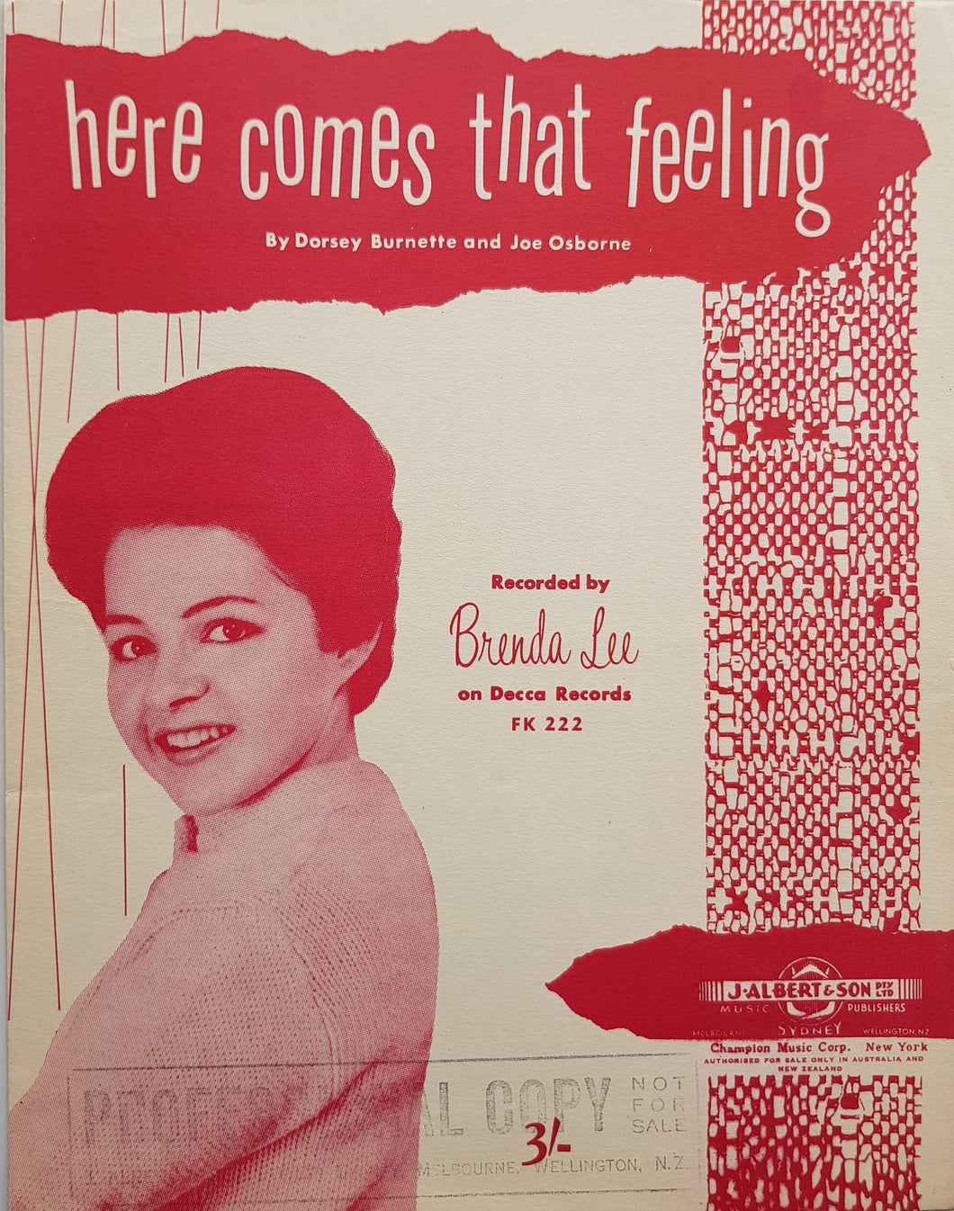 Lee, Brenda - Here Comes That Felling