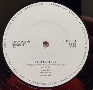 Phillips, Barre - For All It Is