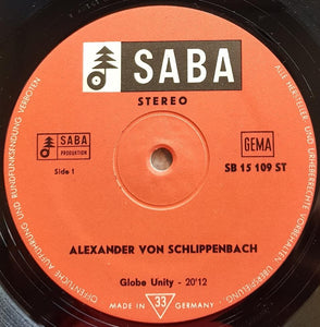 Alexander Von Schlippenbach - Globe Unity