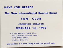 Load image into Gallery viewer, Ronnie Burns - Fan Club