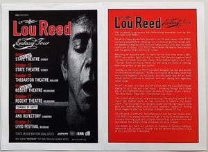 Reed, Lou - Ecstasy Tour