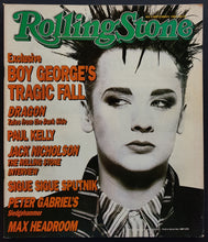 Load image into Gallery viewer, Culture Club (Boy George) - Rolling Stone September 1986