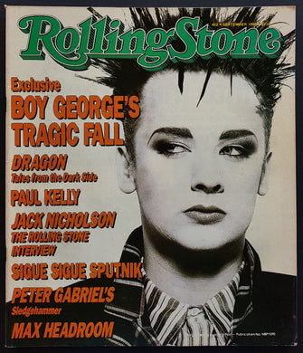 Culture Club (Boy George) - Rolling Stone September 1986
