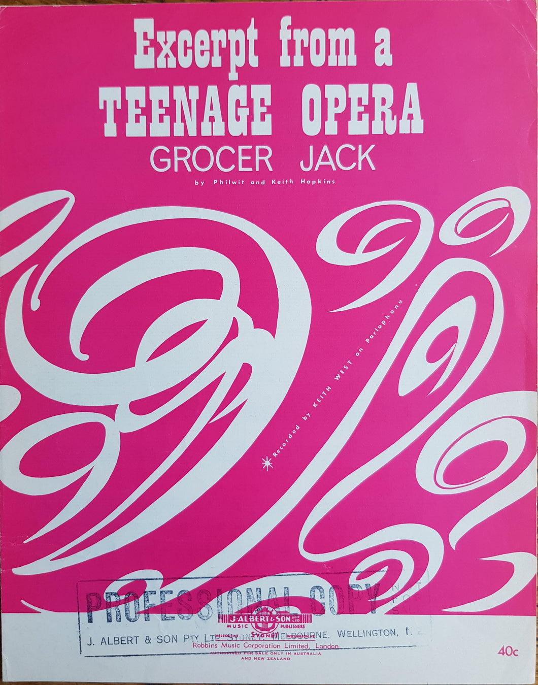 West, Keith - Excerpt From A Teenage Opera - Grocer Jack