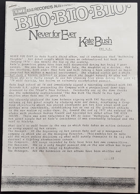 Kate Bush - Never For Ever