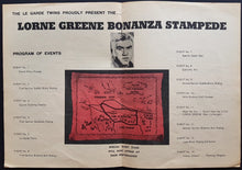 Load image into Gallery viewer, Film &amp; Stage Memorabilia - Bonanza Stampede 1964