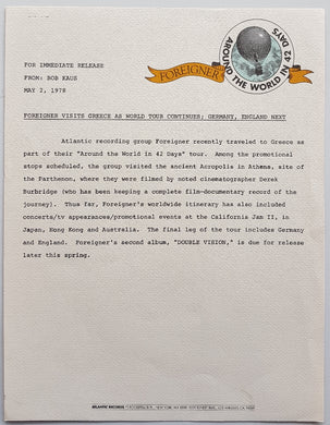 Foreigner - Atlantic Records Bio