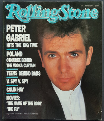 Genesis (Peter Gabriel) - Rolling Stone March 1987