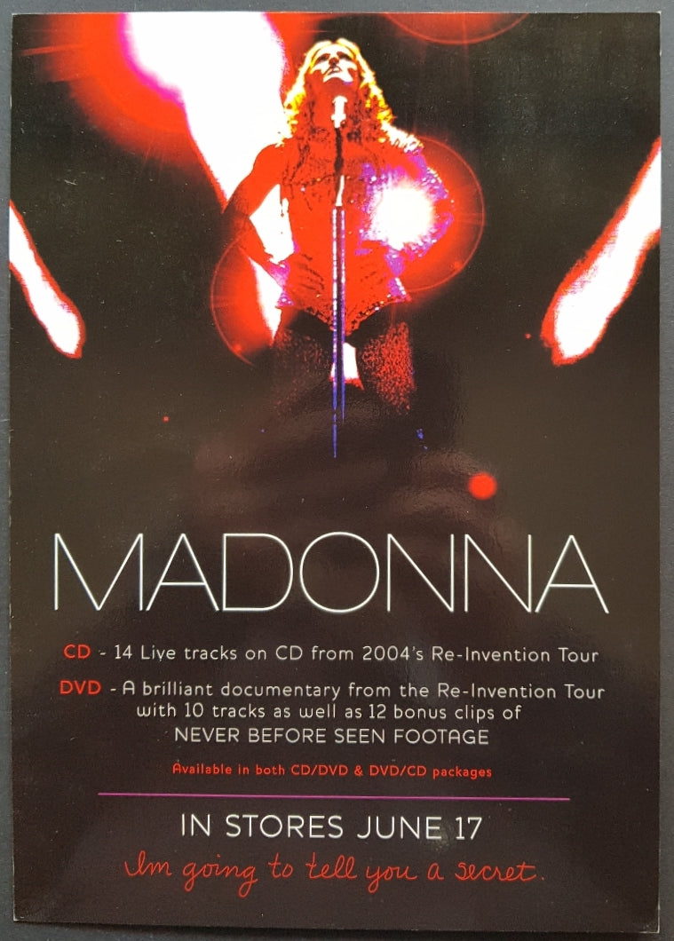 Madonna - I'm Going To Tell You A Secret – Vicious Sloth Collectables