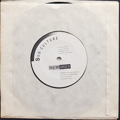 New Order - Sub-Culture