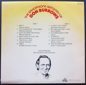 Don Burrows - The Saxophone Artistry Of Don Burrows