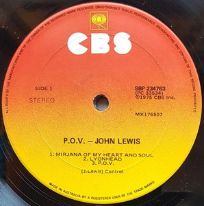 Lewis, John - P.O.V.